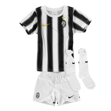 2011-12 Juventus Home Nike Little Boys Mini Kit