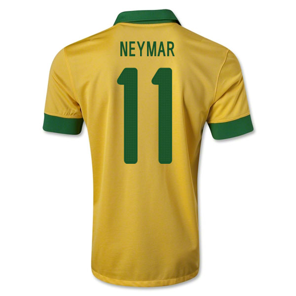 2013-14 Brazil Home Shirt (Neymar 11) - Kids 2013-14 Brazil Home Shirt (Neymar 11) - Kids