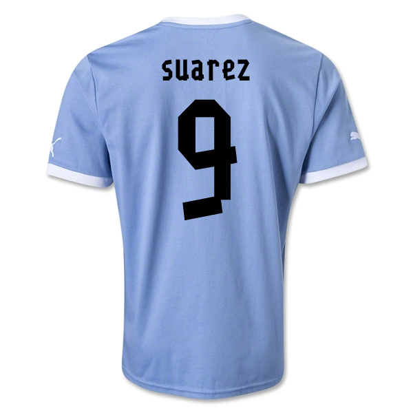 2013-14 Uruguay Home Shirt (Suarez 9)