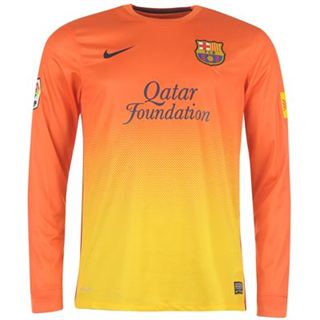 2012-13 Barcelona Long Sleeve Away Football Shirt 2012-13 Barcelona Long Sleeve Away Football Shirt