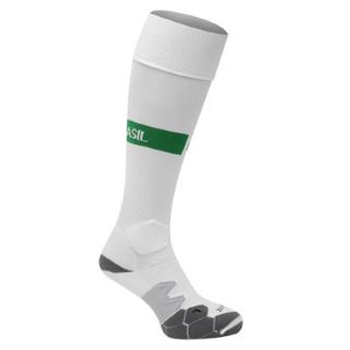 2013-14 Brazil Home Socks (White) 2013-14 Brazil Home Socks (White)
