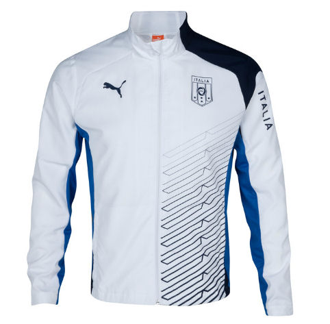 2013-14 Italy Puma Woven Jacket (White) 2013-14 Italy Puma Woven Jacket (White)