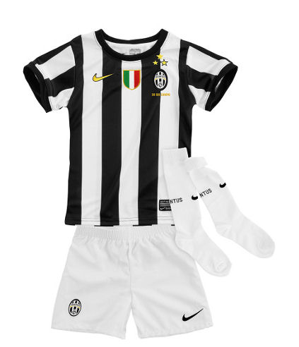 2012-13 Juventus Home Nike Little Boys Mini Kit