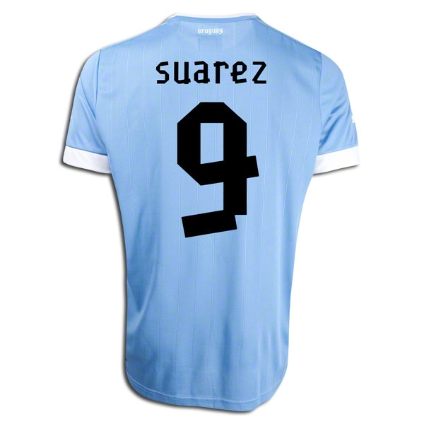 2012-13 Uruguay Home Shirt (Suarez 9)
