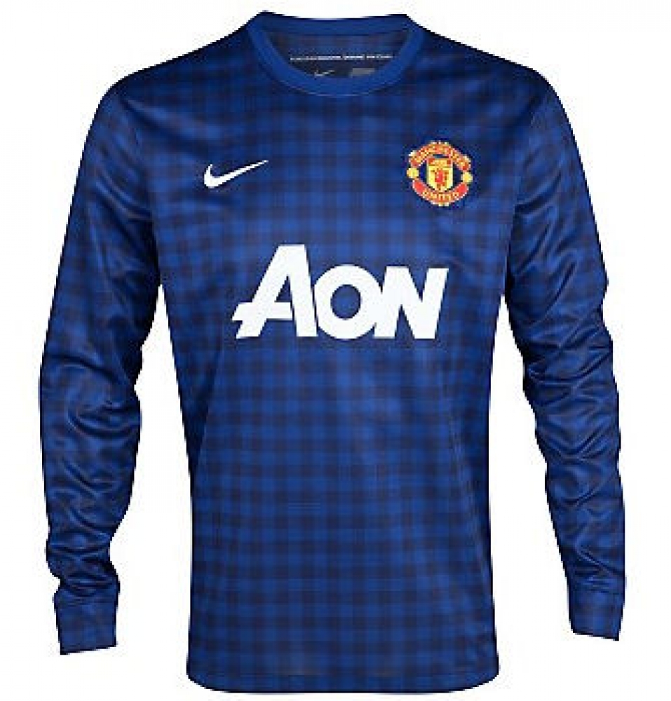 2012-13 Man Utd Away Goalkeeper Shirt (Blue) - Kids 2012-13 Man Utd Away Goalkeeper Shirt (Blue) - Kids