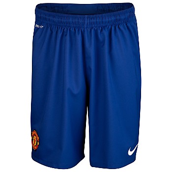 2012-13 Man Utd Away Goalkeeper Shorts (Blue) - Kids 2012-13 Man Utd Away Goalkeeper Shorts (Blue) - Kids