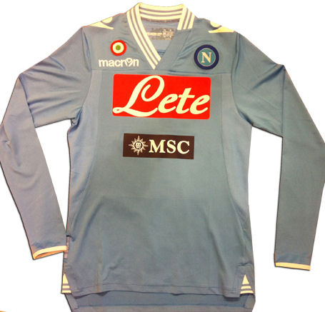 2012-13 Napoli Authentic Home Long Sleeve Shirt