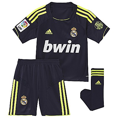 2012-13 Real Madrid Adidas Away Little Boys Mini Kit