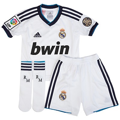 2012-13 Real Madrid Adidas Home Little Boys Mini Kit