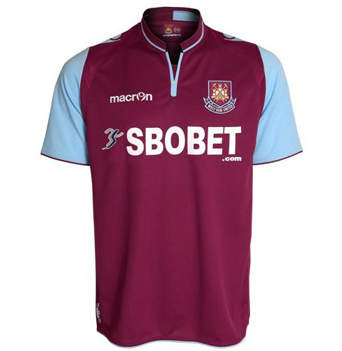 2012-13 West Ham Macron Home Football Shirt