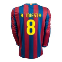 09-10 Barcelona L/S home (A.Iniesta 8)
