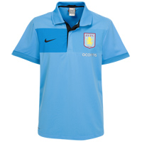 09-10 Aston Villa Travel Polo (blue)