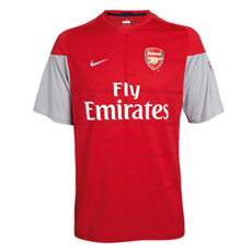 09-10 Arsenal Training shirt (red)