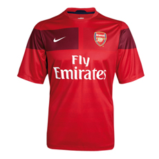 09-10 Arsenal Pre-Match Training shirt (red)
