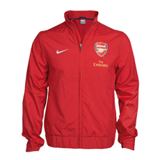 09-10 Arsenal Woven Warmup Jacket (red)