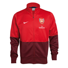 09-10 Arsenal Lineup Jacket (red)