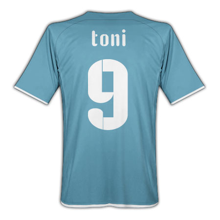 09-10 Italy Confederations Cup home shirt (Toni 9)