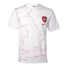 09-10 Arsenal Graphic Tee (white)