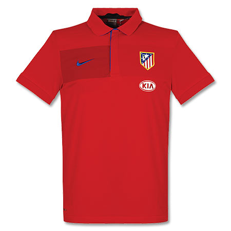 09-10 Athletico Madrid Travel Polo shirt (Red)