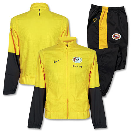 09-10 PSV Eindhoven Woven Warmup Suit (yellow)