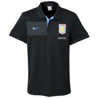 09-10 Aston Villa Travel Polo (Black)
