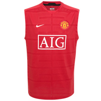 09-10 Man Utd Sleeveless jersey (red)