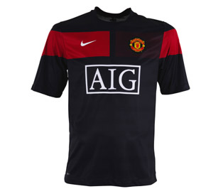 09-10 Man Utd Pre-Match Training shirt (black)
