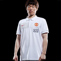 09-10 Man Utd Travel Polo shirt (white)