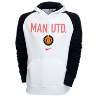 09-10 Man Utd Cover Up Hooded Top (White)