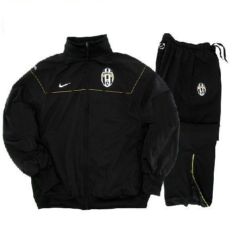 09-10 Juventus Woven Warmup Suit (Black)