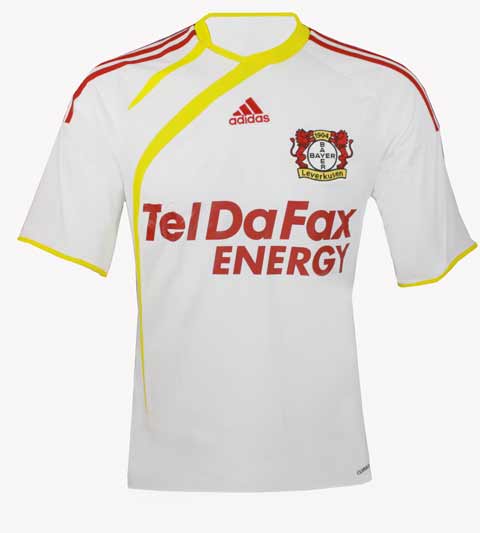 2010-11 Bayer Leverkusen Adidas Away Football Shirt
