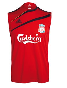 09-10 Liverpool Sleeveless Jersey (red)
