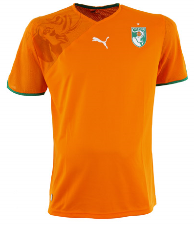 National teams Puma 2010-11 Ivory Coast World Cup Home Shirt