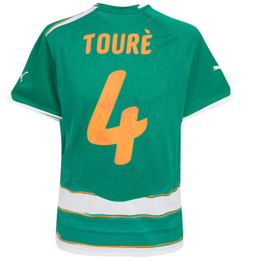 2010-11 Ivory Coast World Cup away (Toure 4)