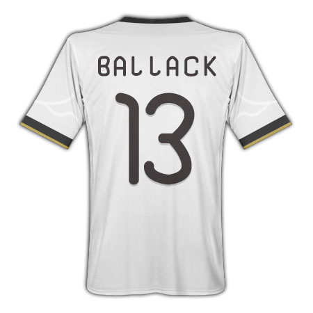 2010-11 Germany World Cup Home (Ballack 13)