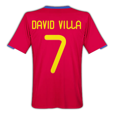 2010-11 Spain World Cup home (David Villa 7)