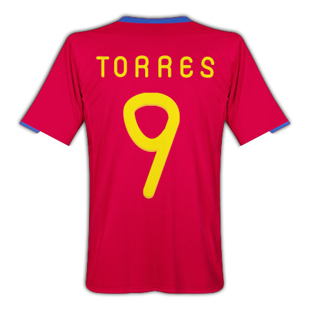 Adidas Fernando Torres World Cup 2010 Home Spain Jersey