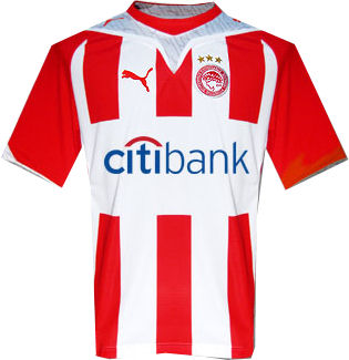 09-10 Olympiakos Home Shirt