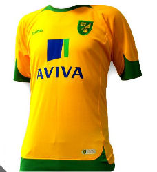 09-10 Norwich City Home Shirt