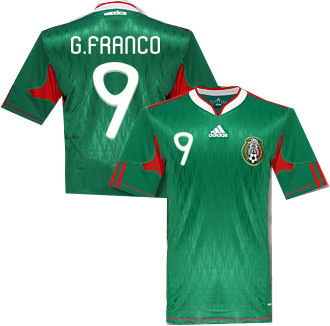 2010-11 Mexico World Cup home (G.Franco 9)