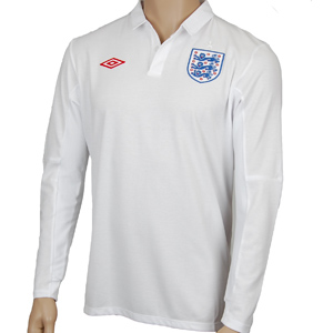 09-10 England World Cup L/S home (Kids)