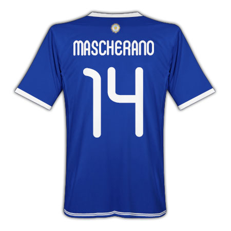 2010-11 Argentina World Cup Away (Mascherano 14)