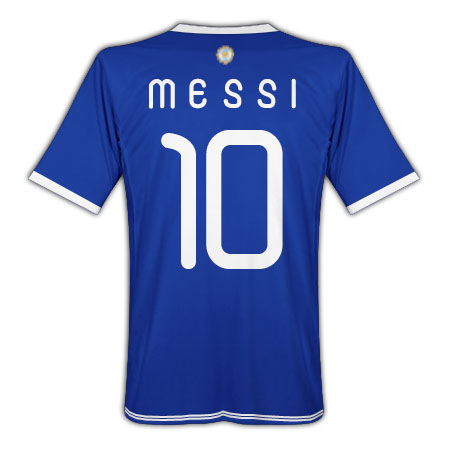 2010-11 Argentina World Cup Away (Messi 10)