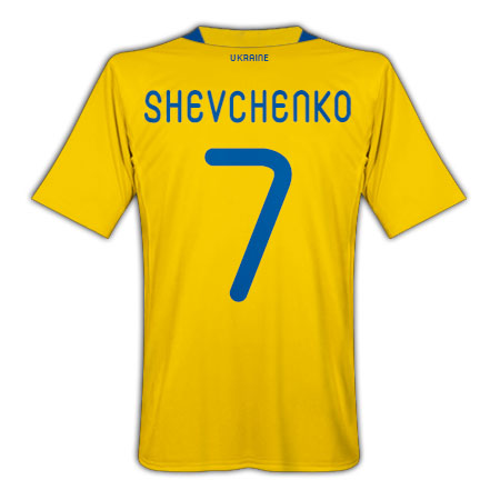 2010-11 Ukraine Home Shirt (Shevchenko 7)