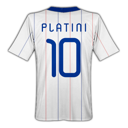 2010-11 France World Cup Away (Platini 10)