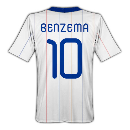 2010-11 France World Cup Away (Benzema 10)