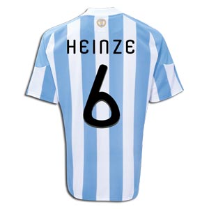 2010-11 Argentina World Cup Home (Heinze 6)
