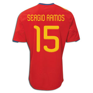 2010-11 Spain World Cup home (Sergio Ramos 15)