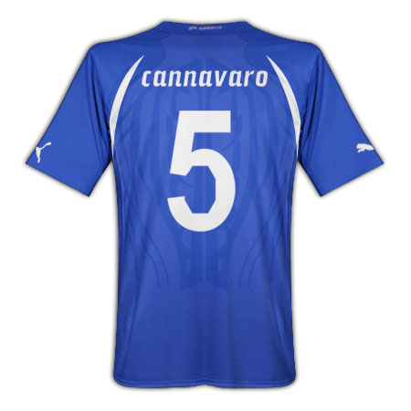 2010 Fabio Cannavaro Italy Puma Home Soccer Jersey 2010 Fabio Cannavaro Italy Puma Home Soccer Jersey