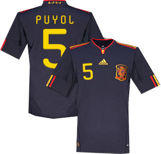 2010-11 Spain World Cup Away (Puyol 5)